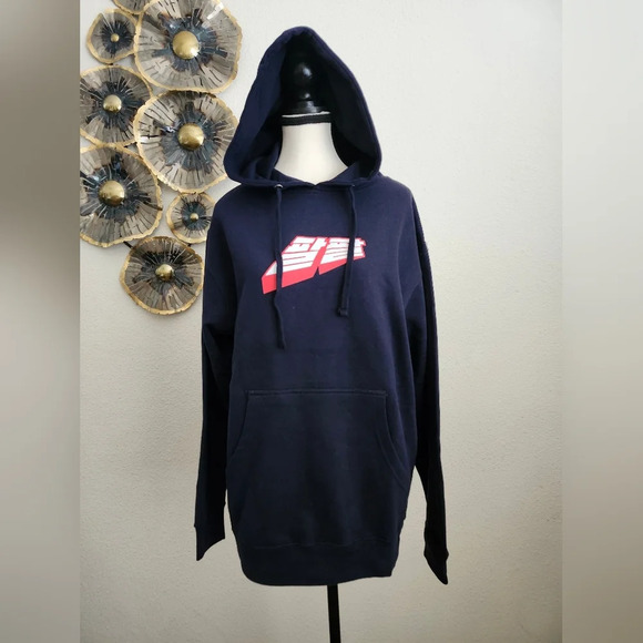 Anti Social Social Club Midnight Club Hoodie Navy - Picture 1 of 7
